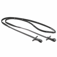 Tyglar Med Stopp Emporio med Silverspänne Cob Svart