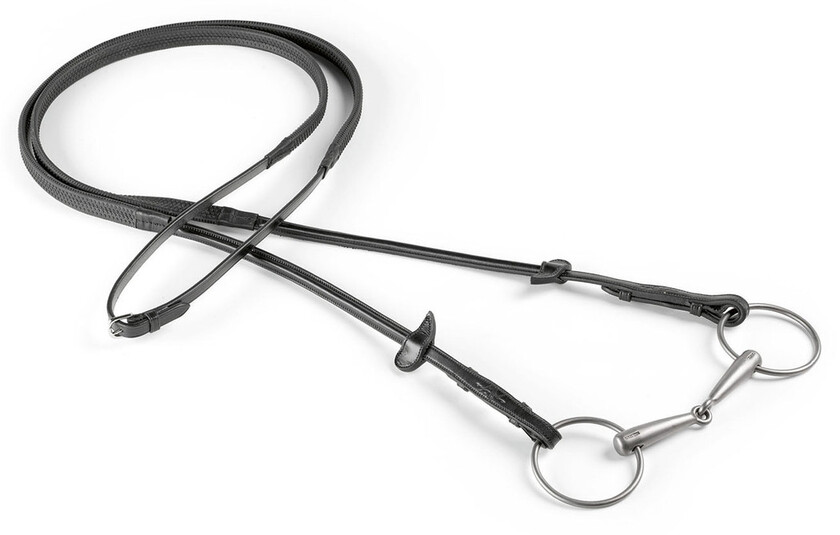 Tyglar Gummi 5/8" med Silverspänne Cob Brun