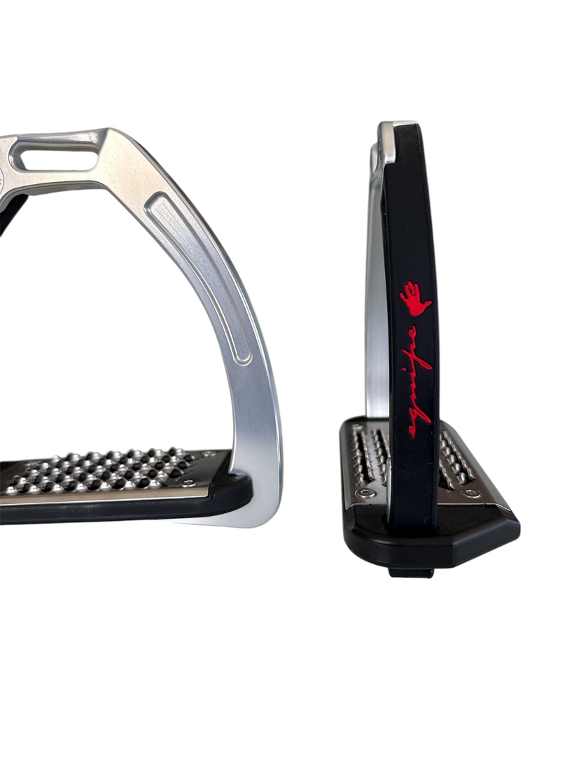 Nylon Balanced Safety Stirrup Ljus Titan/Svart Equipe