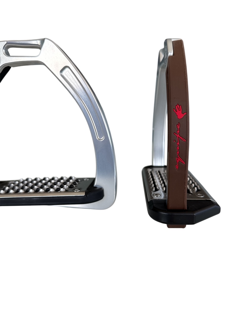 Nylon Balanced Safety Stirrup Ljus Titan/Brun Equipe