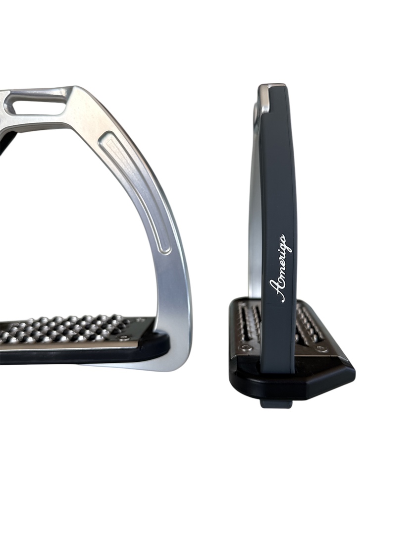 Nylon Balanced Safety Stirrup Ljus Titan/Grå Amerigo