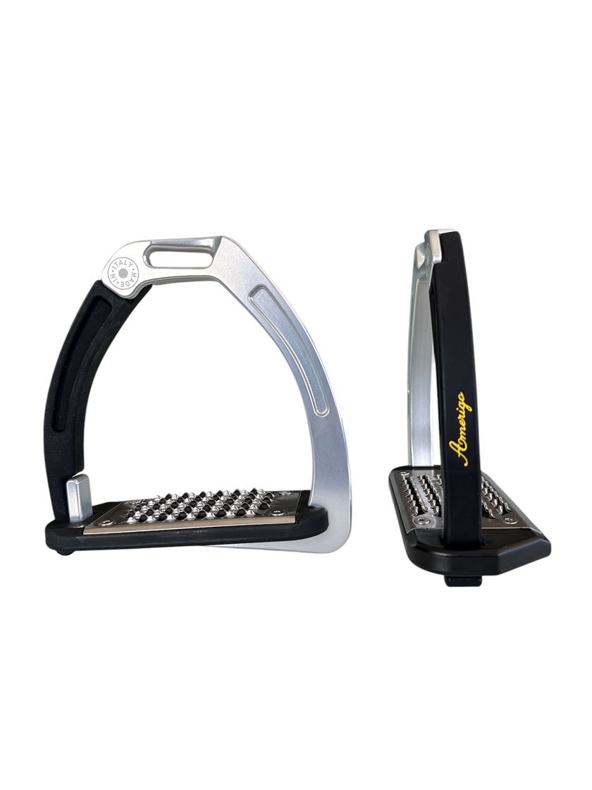 Nylon Balanced Safety Stirrup Ljus Titan/Grön AM