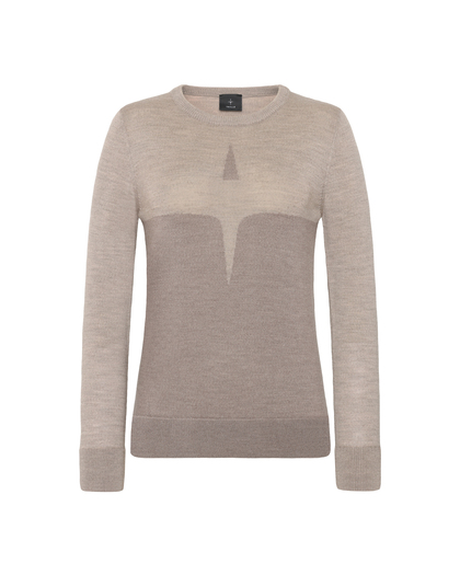 Extra Fine Merino Star Logo Sweater Sand XS