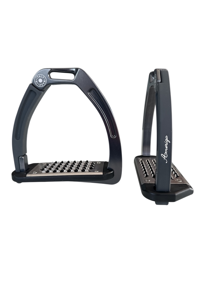 Nylon Balanced Safety Stirrup Mörk Titan/Grå AM