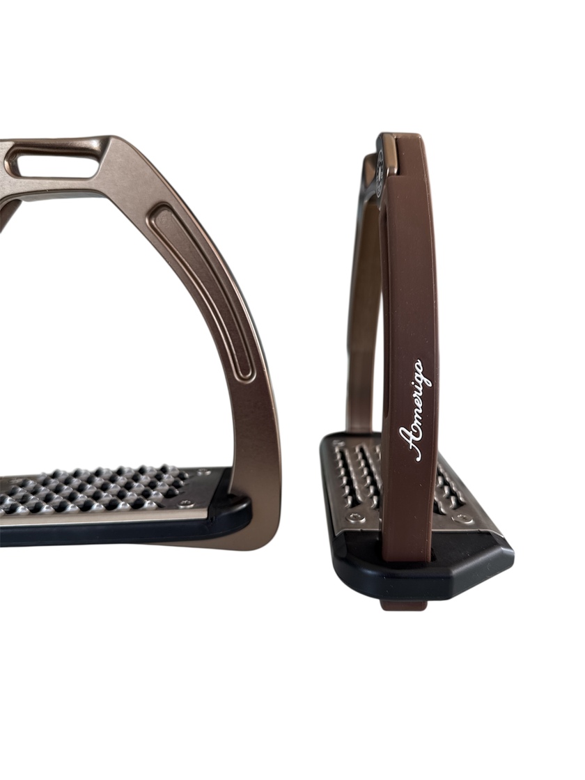 Nylon Balanced Safety Stirrup Brons/Brun AM