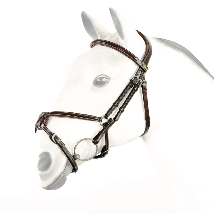 Amerigo Mexican Bridle With Anatomic Headpiece Full Svart Silver