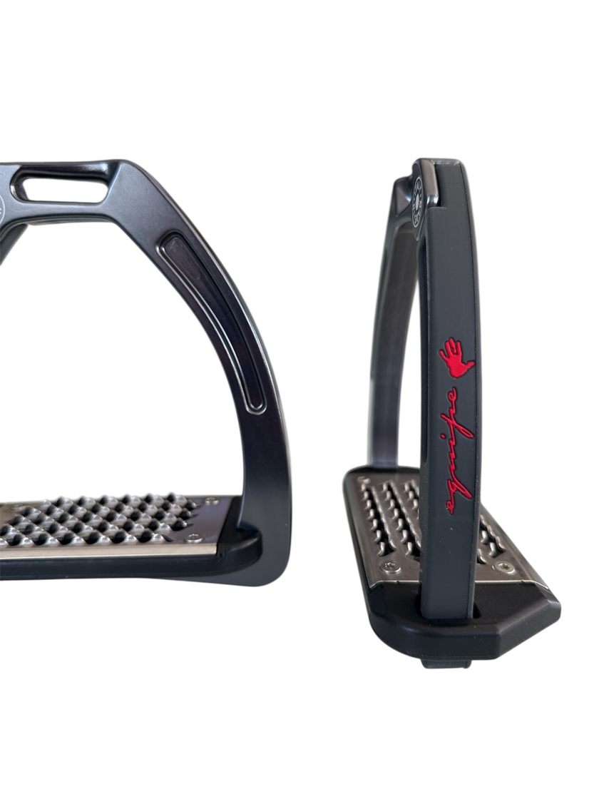 Nylon Balanced Safety Stirrup Mörk Titan/Grå Equipe