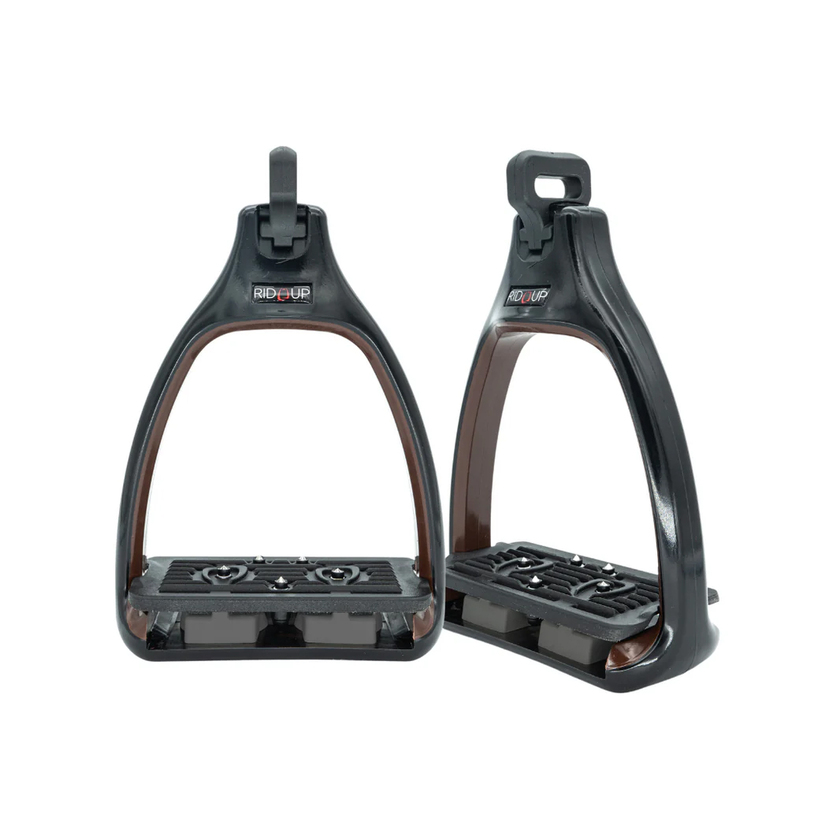 RIDÚP Plus Intense Skäkerhetsstigbyglar Brun