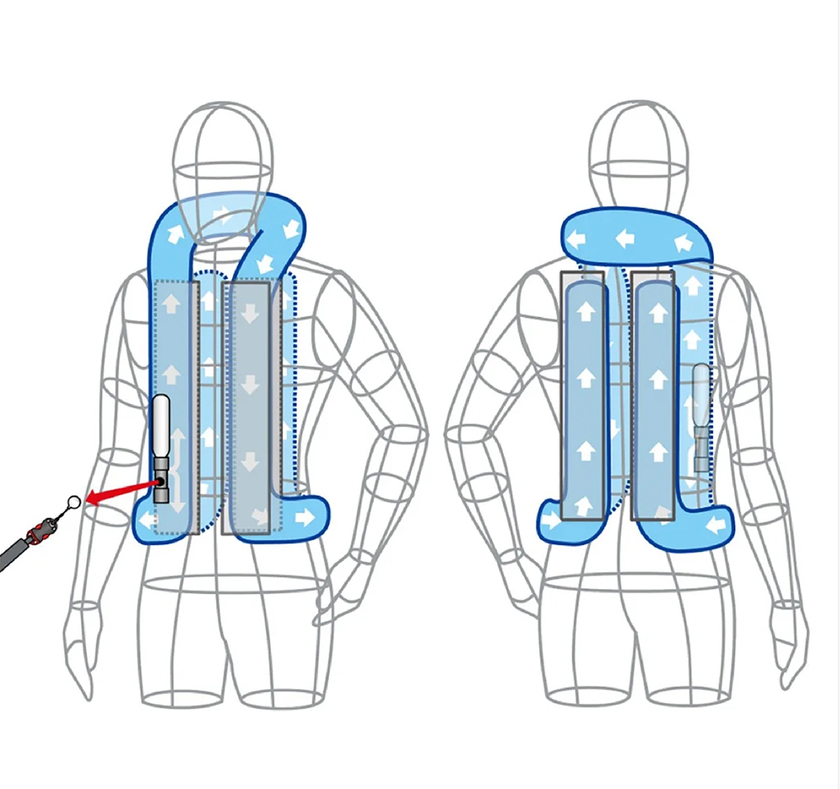 Hit-Air VH Airbagväst Mesh Strl L