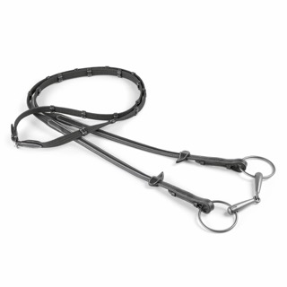 Tyglar Tyg Med Stopp 5/8" med Silverspänne Cob Svart