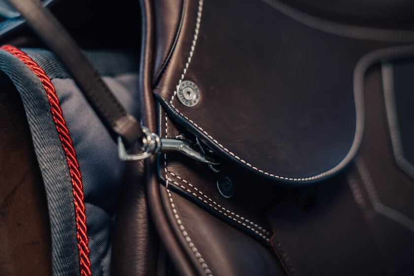 Läderrem Säkerhetshandtag Brun silver