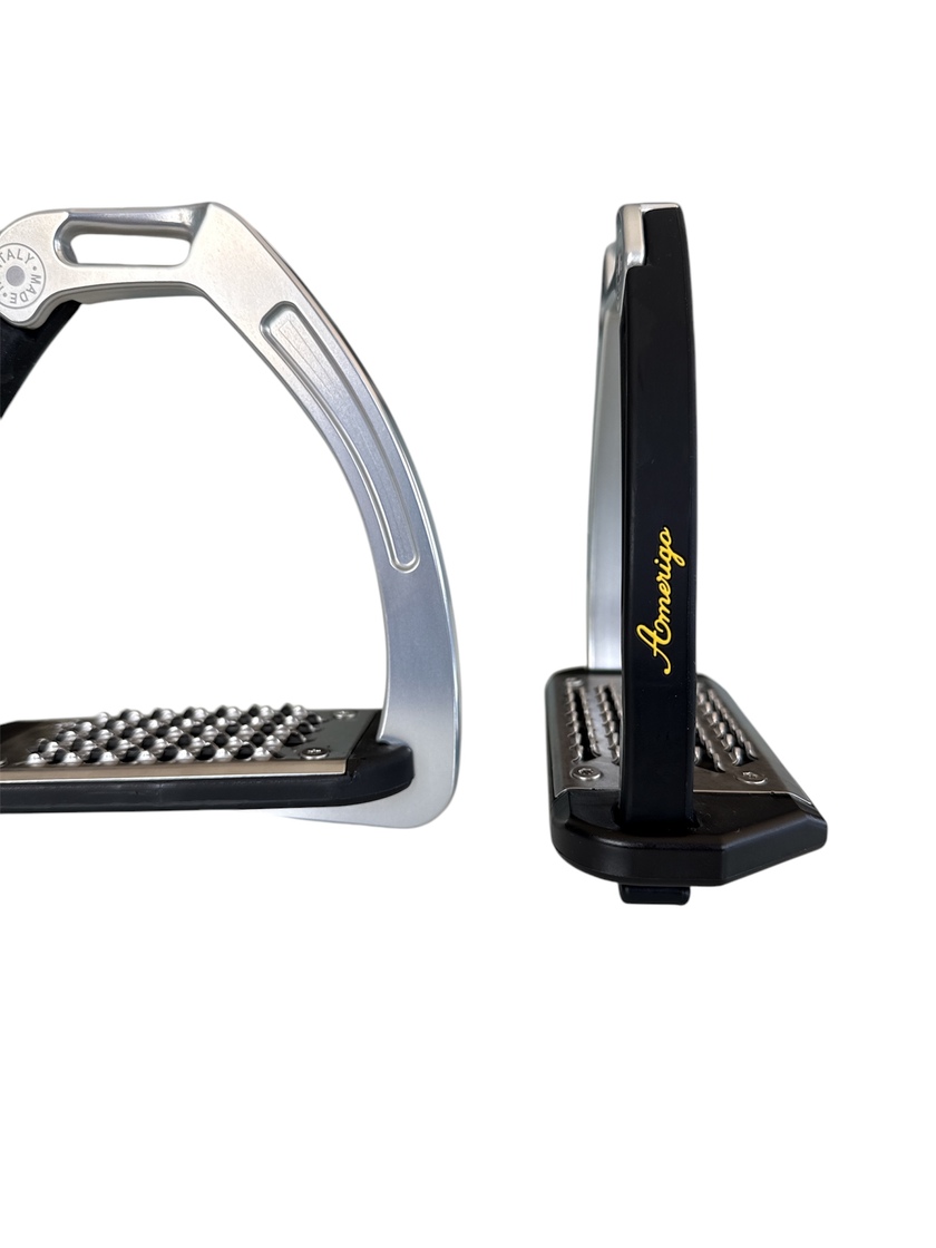 Nylon Balanced Safety Stirrup Ljusare Titan/Svart AM