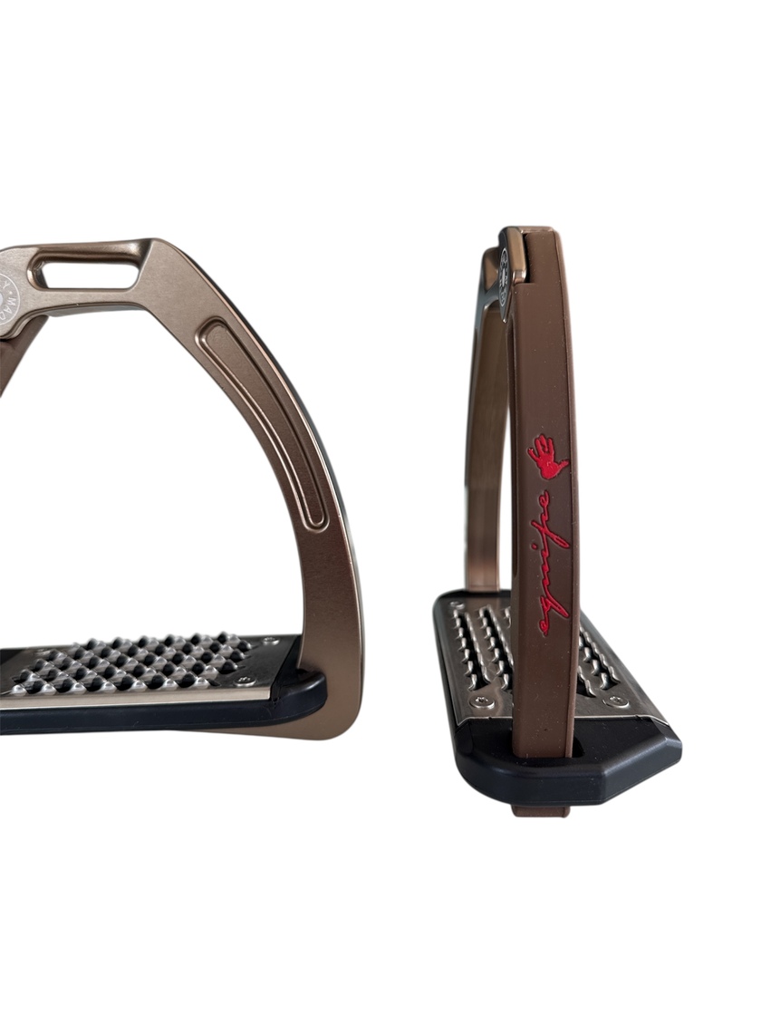 Nylon Balanced Safety Stirrup Brons/Brun Equipe