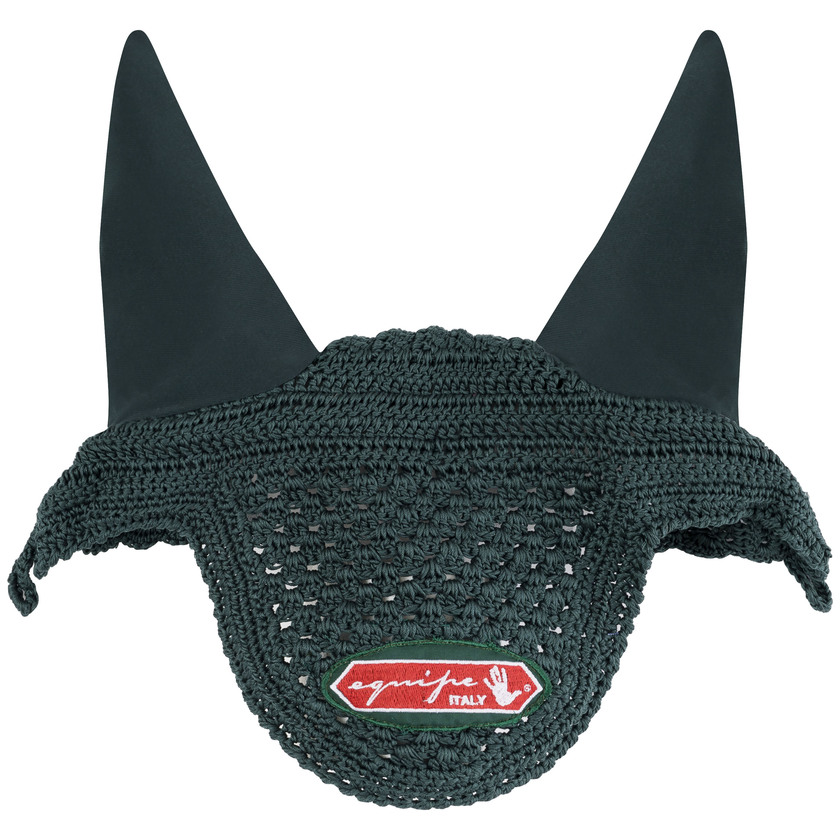 Häst-Luva Grön med röd logo