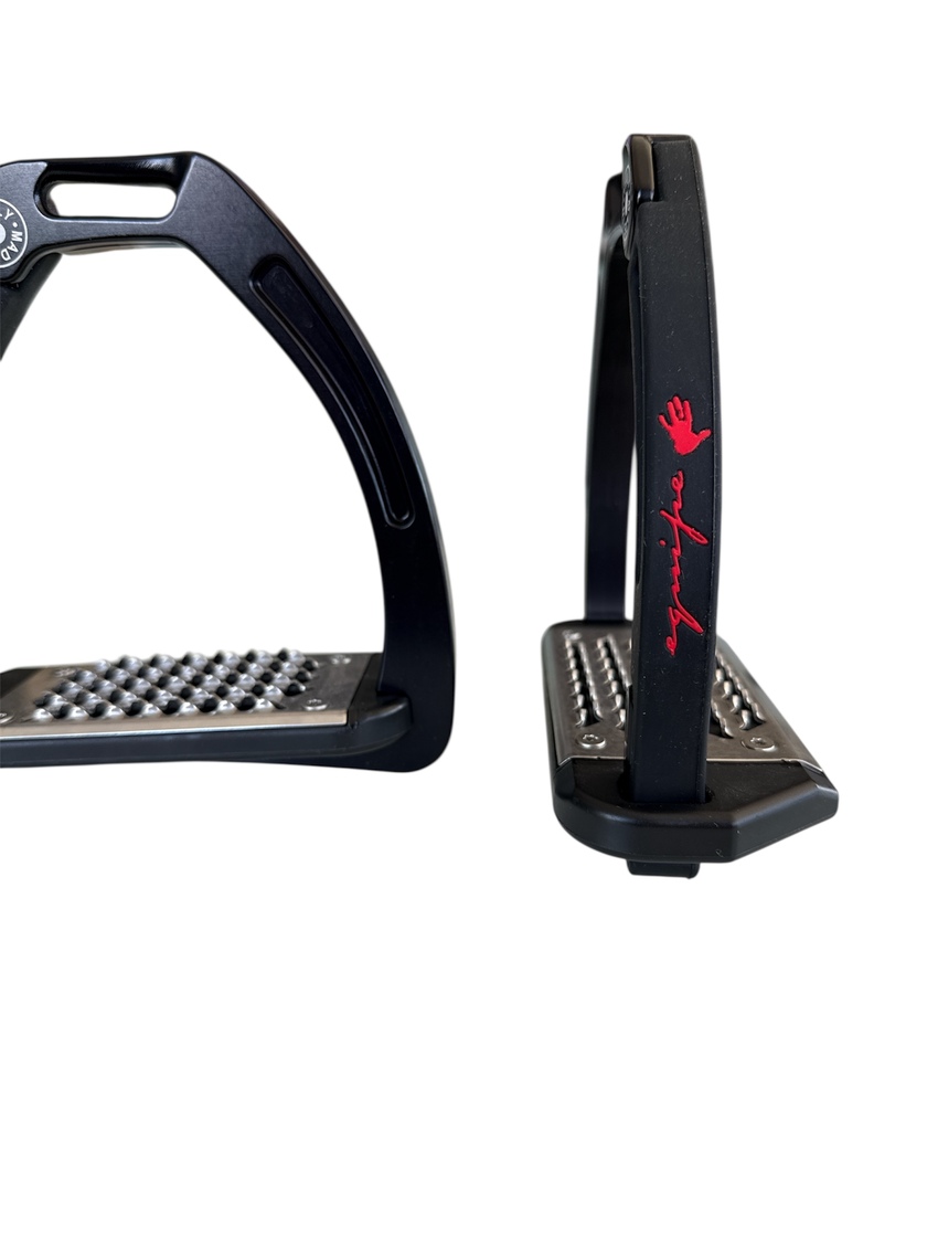 Nylon Balanced Safety Stirrup Svart/Svart Equipe