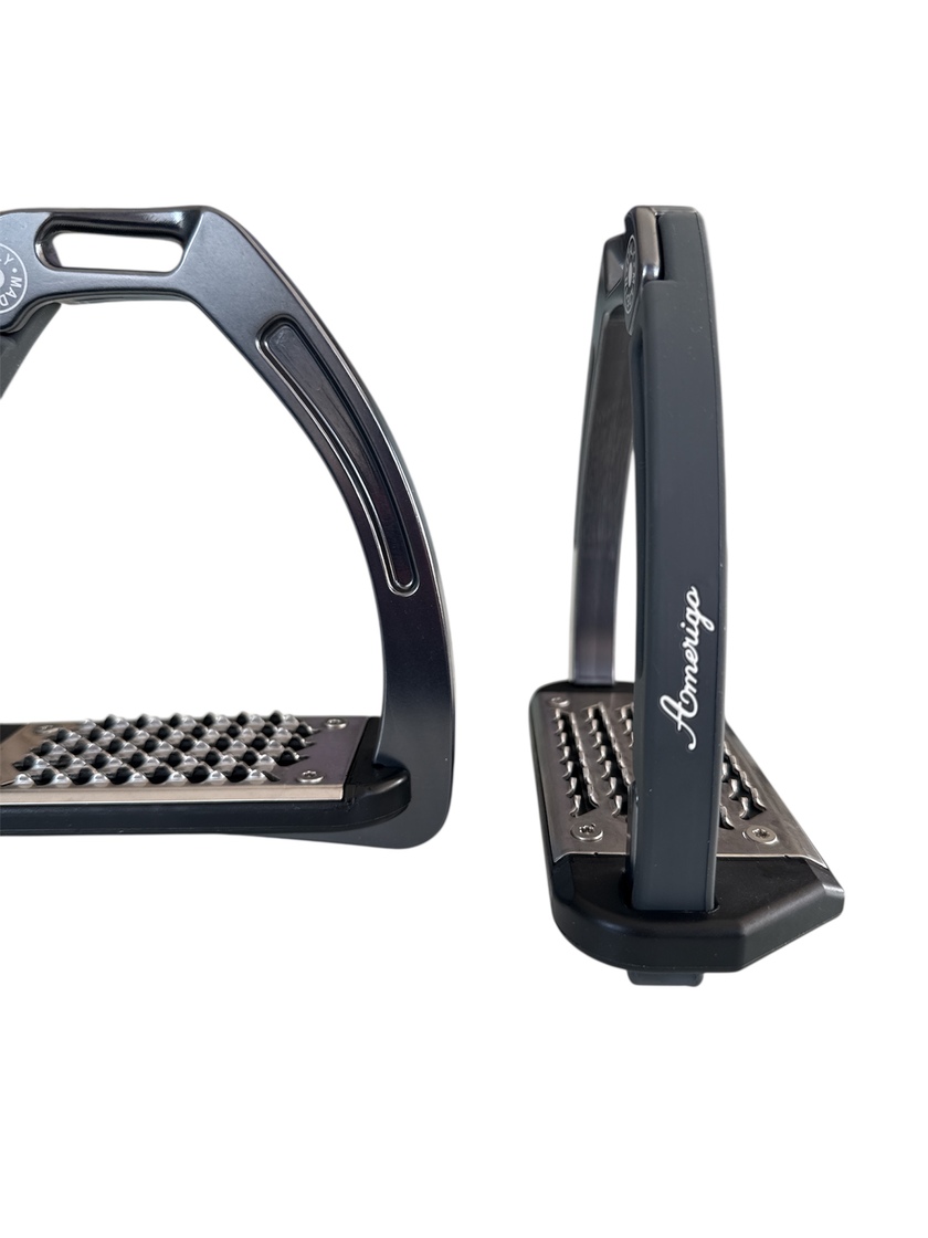 Nylon Balanced Safety Stirrup Mörk Titan/Grå AM