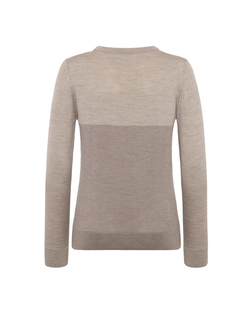 Extra Fine Merino Star Logo Sweater Sand XS