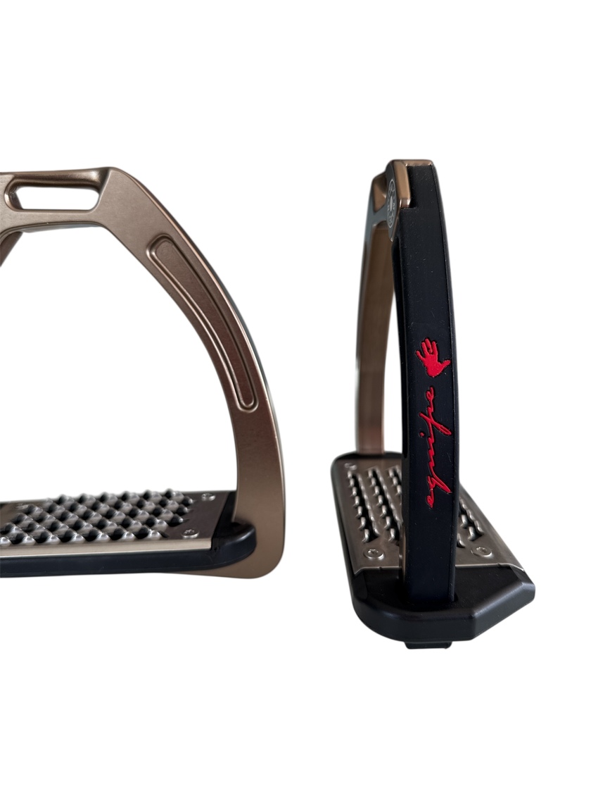 Nylon Balanced Safety Stirrup Brons/Svart Equipe